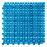Модульное грязезащитное ПВХ покрытие OPTIMA DUOS 250x250x9мм, голубое.