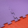 Мягкий пол, коврики-пазлы  (мелкий пазл) 50х50x1 см, фиолетовые