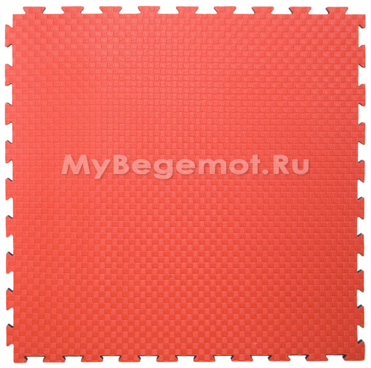 Будо-маты, спортивные маты ЭВА EC 100х100x2.5 см, красно-синие
