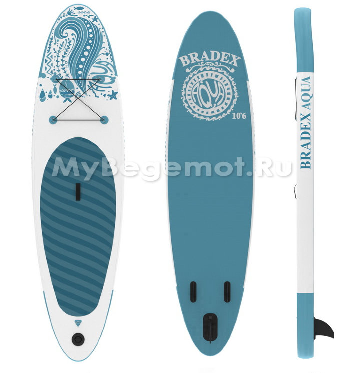 Двухслойная САП (SUP) доска Bradex Aqua 323х81х15 см, прогулочная
