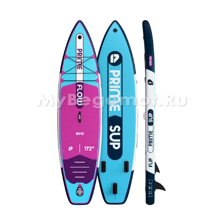 Сапборд PRIME 11.2x33x6 Flow light blue (341x84x15 см)