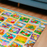 Коврик для ползания FunKids™ Big-12 «Страна Динозавров / Азбука», двусторонний